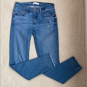 LOFT light wash skinny jeans